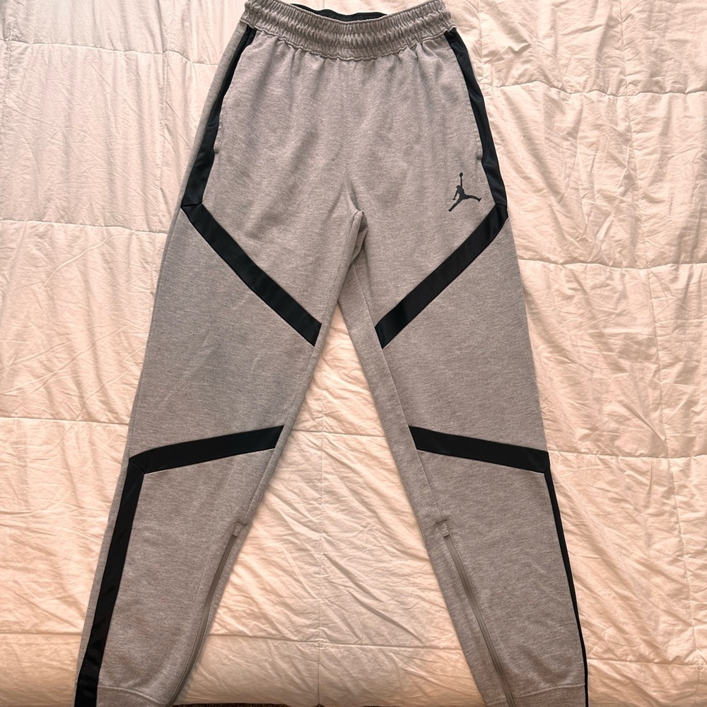 Grey and black Jordan Sweatpants